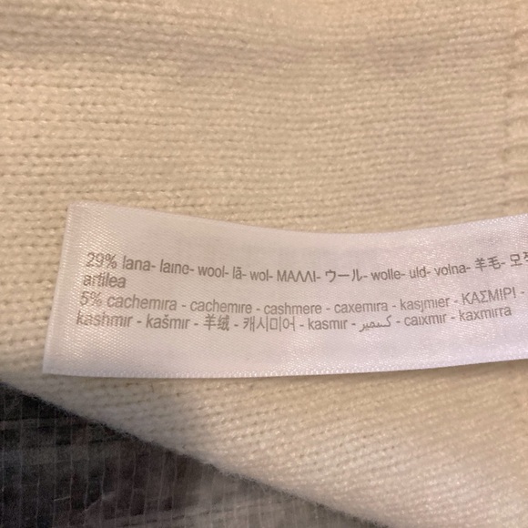 Massimo Dutti Italian Designer Cream Sweater Women’s Size XS - Picture 5 of 6